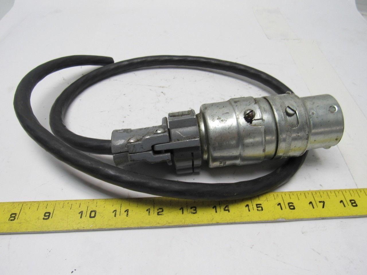 Russellstoll SKP9GC Ever-Lock 9 Pin Plug  20A 250VDC 600 VAC