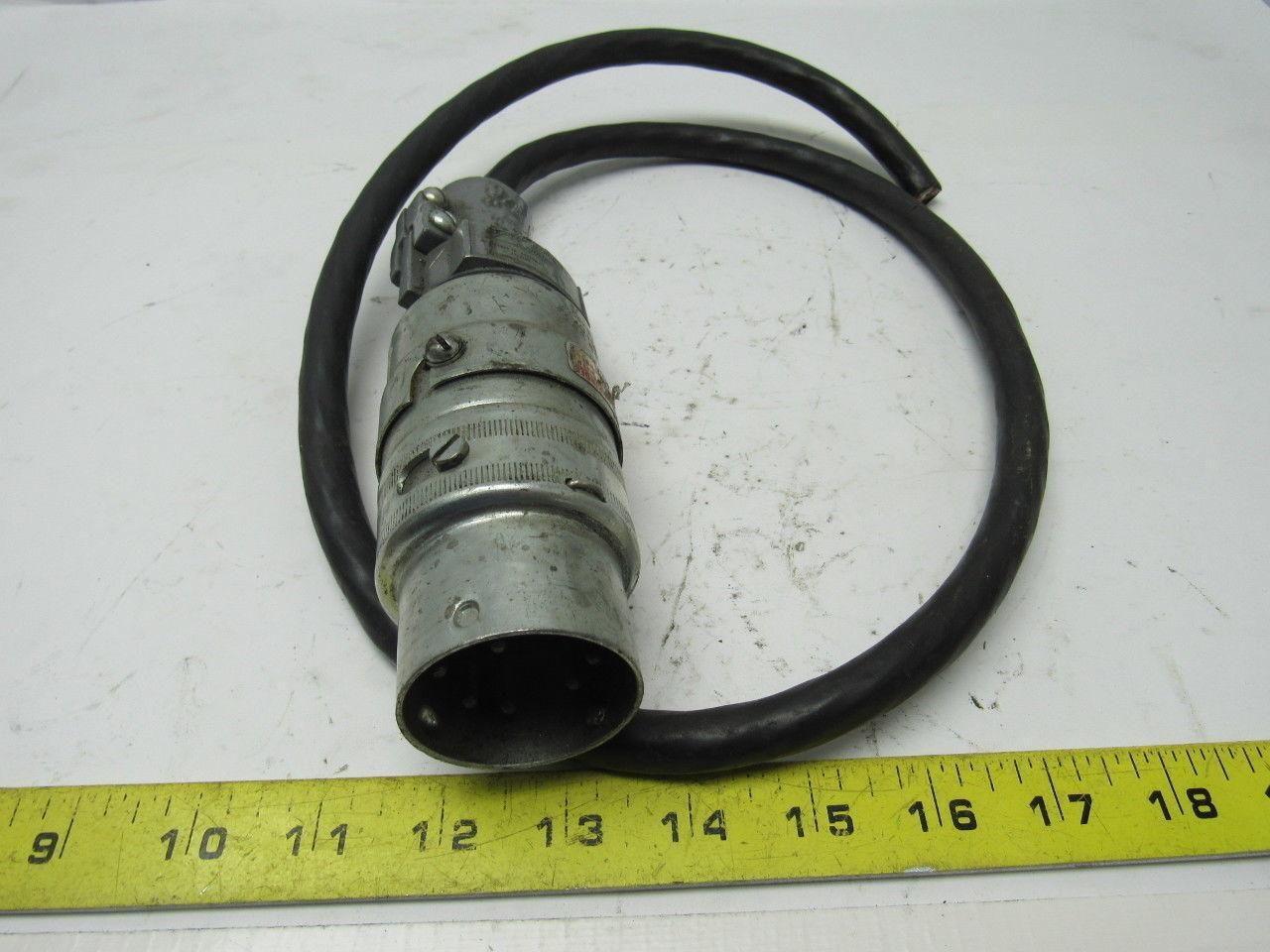 Russellstoll SKP9GC Ever-Lock 9 Pin Plug  20A 250VDC 600 VAC