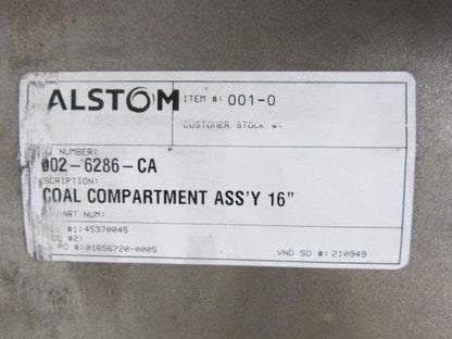 ALSTOM 902-6286-CA Coal Compartment Assembly 16" / New