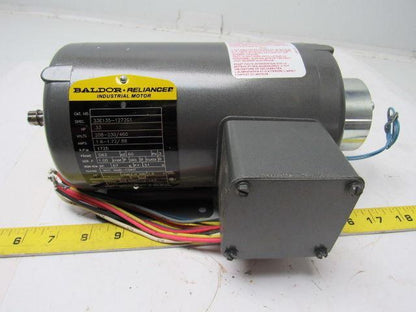 Baldor 33E135-1272G1 Electric Motor .33HP 230/460V W/ Stearns 3214601G0HTD Brake