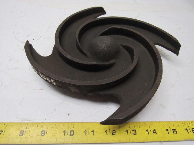 Cast # 8263 Replacement Pump Impeller 9-1/2" OD X 3/4"-14 Threaded Bore 4 Vane
