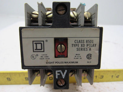 Square D XD0-20 Control Relay Series A Type XD  Lot of 2