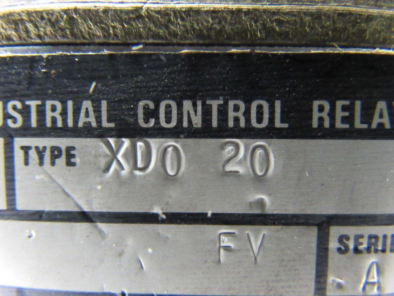 Square D XD0-20 Control Relay Series A Type XD  Lot of 2