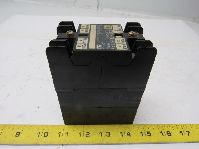 Square D L0-20 Control Relay Series A 110V CRL801 Coil
