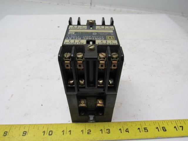 Square D L0-20 Control Relay Series A 110V CRL801 Coil