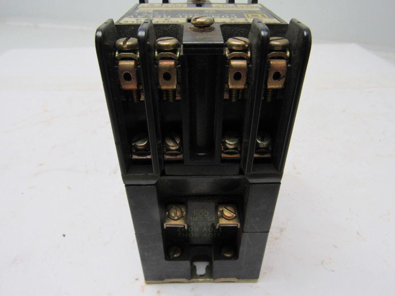 Square D L0-20 Control Relay Series A 110V CRL801 Coil