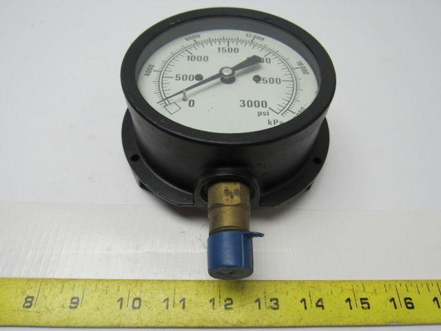 MarshallTown 90748 0-3000 PSI Pressure Gauge 1/2" Npt