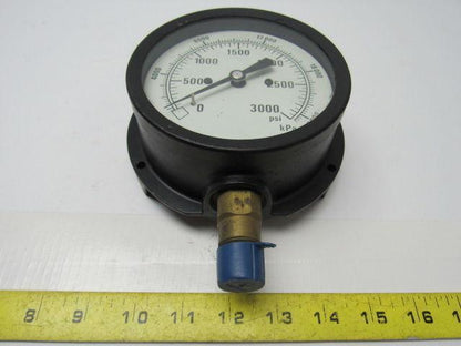 MarshallTown 90748 0-3000 PSI Pressure Gauge 1/2" Npt