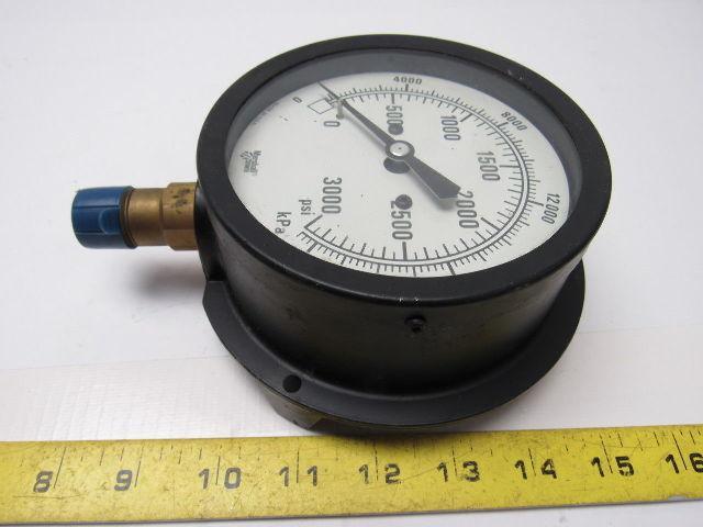 MarshallTown 90748 0-3000 PSI Pressure Gauge 1/2" Npt