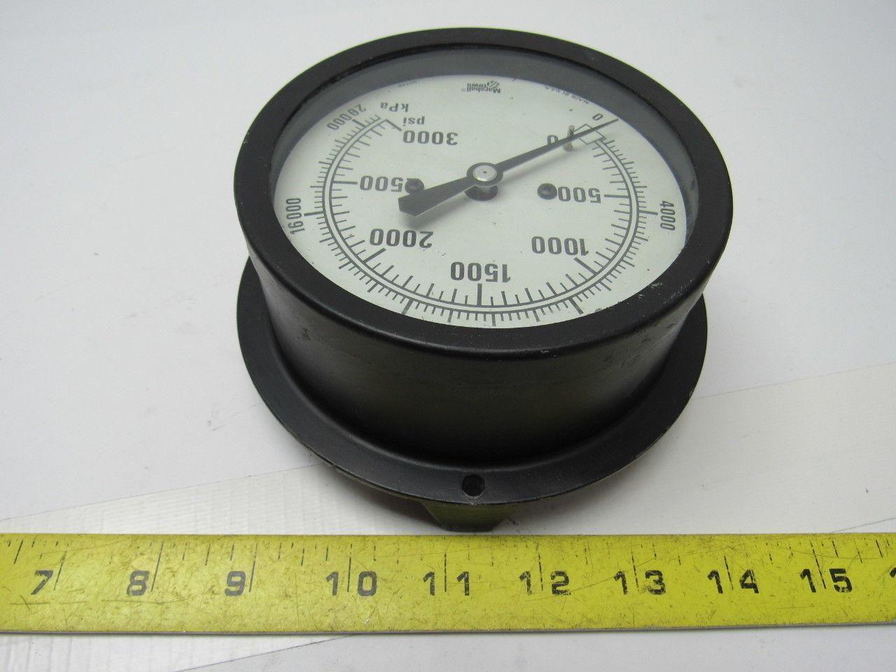 MarshallTown 90748 0-3000 PSI Pressure Gauge 1/2" Npt