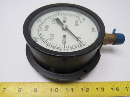 MarshallTown 90748 0-3000 PSI Pressure Gauge 1/2" Npt