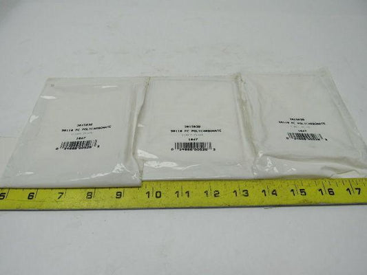 3015038 90110 Polycarbonate90x110x5mm Cover Plate Lot of 3 NEW!