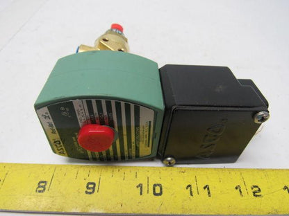 Asco Red Hat JKF8320G172MS 3 Way Solenoid Valve 1/4" NPT