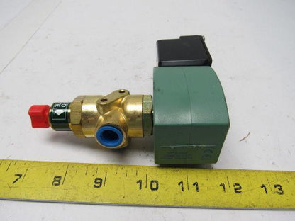Asco Red Hat JKF8320G172MS 3 Way Solenoid Valve 1/4" NPT