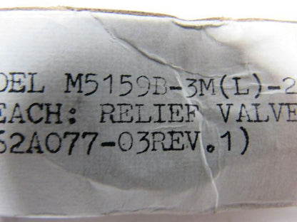 Circle Seal M5159B-3M(L)  3/8" 270PSIG Safety Relief Valve