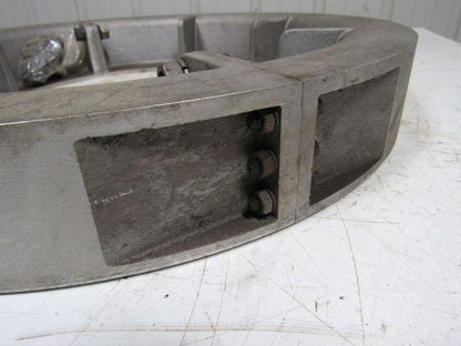 21-1/2" OD X 2-13/16" Finned Aluminum Industrial Art Steampunk Machine Age