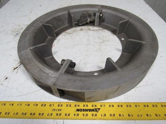 21-1/2" OD X 2-13/16" Finned Aluminum Industrial Art Steampunk Machine Age