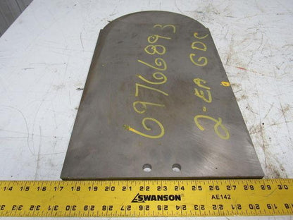 11" Stainless Steel Round Flange T Bar Maintenance Slide Gate Valve 21-3/4" OAL
