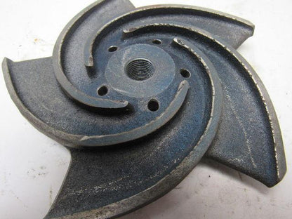 6" OD Pump Impeller 5 Vane 3/8" Threaded Bore