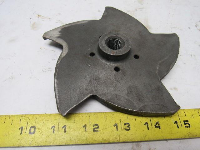 6" OD Pump Impeller 5 Vane 3/8" Threaded Bore