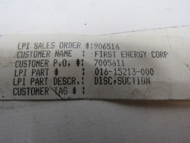 Lawrence Pump 016-15213-000 Steel Coupling Suction Disk 8-1/8"Dia 1-5/8" Bore