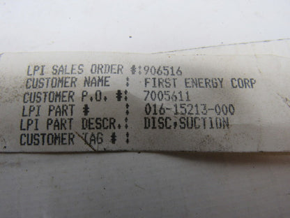 Lawrence Pump 016-15213-000 Steel Coupling Suction Disk 8-1/8"Dia 1-5/8" Bore
