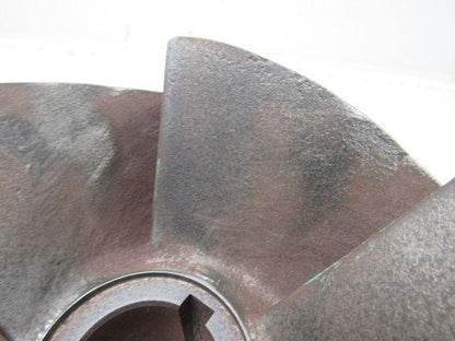 9-3/4" OD Pump Impeller 2-1/8" Bore 5 Vane Cast Iron