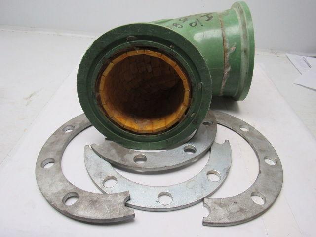 Fibercast 255C X 6" 90° Fiberglass Elbow Flanged Ceramic Tile Lined
