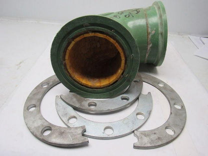 Fibercast 255C X 6" 90° Fiberglass Elbow Flanged Ceramic Tile Lined