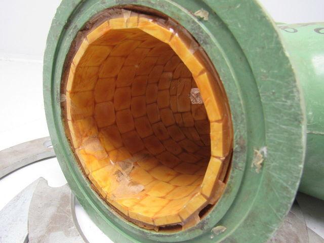 Fibercast 255C X 6" 90° Fiberglass Elbow Flanged Ceramic Tile Lined