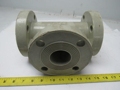 Fibercast 275FX2 CL/Vinyl Ester Heavy Duty Bolt On Flanged Pipe Tee 2" ID