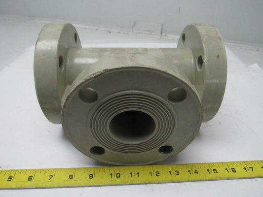 Fibercast 275FX2 CL/Vinyl Ester Heavy Duty Bolt On Flanged Pipe Tee 2" ID