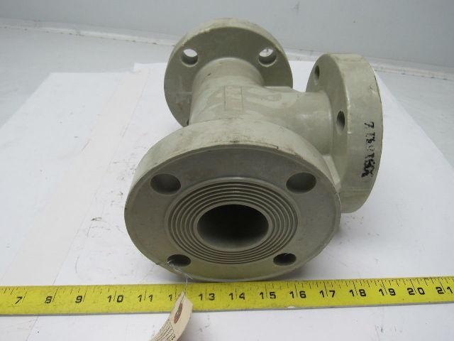 Fibercast 275FX2 CL/Vinyl Ester Heavy Duty Bolt On Flanged Pipe Tee 2" ID