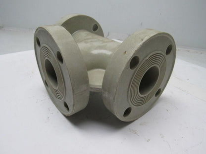 Fibercast 275FX2 CL/Vinyl Ester Heavy Duty Bolt On Flanged Pipe Tee 2" ID