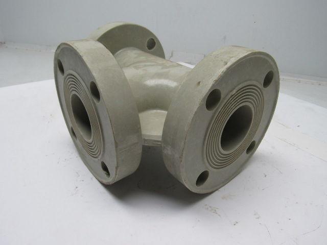 Fibercast 275FX2 CL/Vinyl Ester Heavy Duty Bolt On Flanged Pipe Tee 2" ID