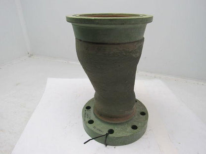 Fibercast 95C6X4  Fiberglass Eccentric Pipe Reducer 6" To 4" Flanged On One End