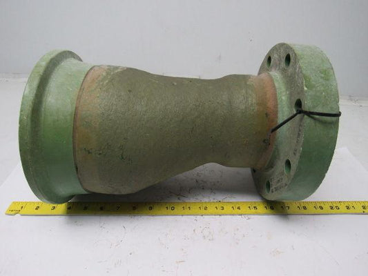 Fibercast 95C6X4  Fiberglass Eccentric Pipe Reducer 6" To 4" Flanged On One End
