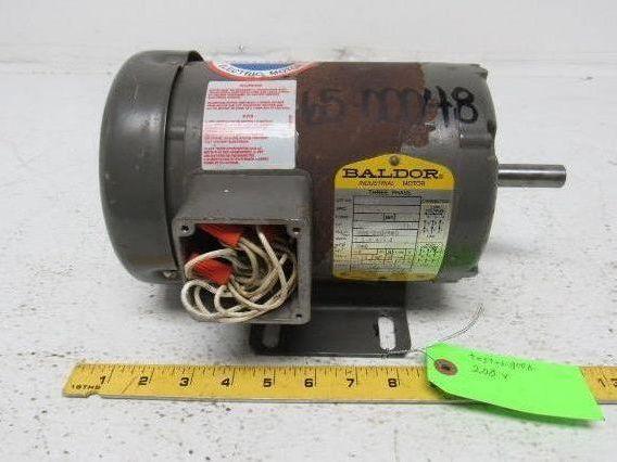 Baldor M3539 Electric Motor 1/2 HP 3PH 1140RPM