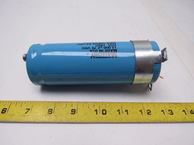 Mallory CGS153U075V5L CGS Cap Screw Terminal Aluminum Capacitor Lot of 2