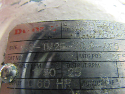 Dodge 56-TM2F-70.6-AF5 Triple Reduction Speed Reducer Gearbox 70.6:1 Ratio