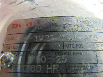 Dodge 56-TM2F-70.6-AF5 Triple Reduction Speed Reducer Gearbox 70.6:1 Ratio
