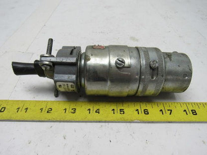 R&S Everlok RE-20097 600 VAC/250 VDC  20 AMP 9 POLE 12 WIRE Twist Lock Plug