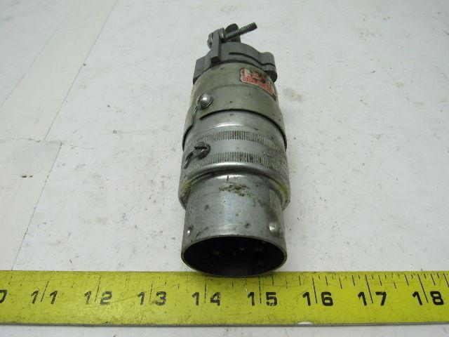 R&S Everlok RE-20097 600 VAC/250 VDC  20 AMP 9 POLE 12 WIRE Twist Lock Plug