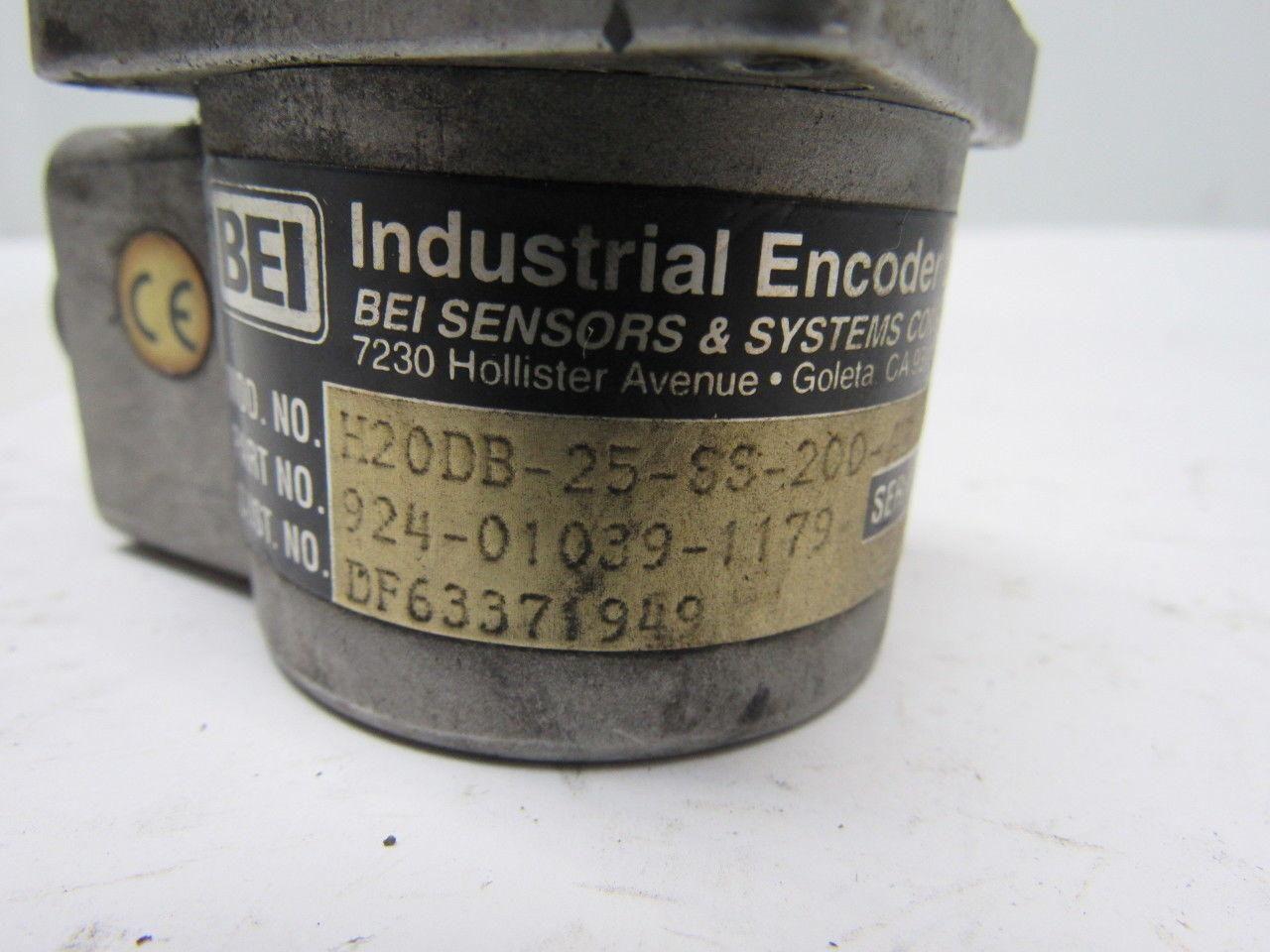 BEI H20DB-25-SS-200-AB-3904-SM14-24V Incremental Optical Encoder