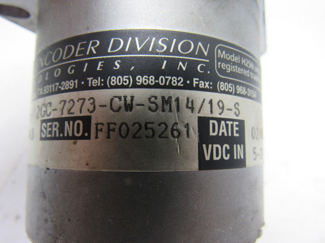 BEI H25D-F62-SS-12GC-7273-CW-SM14/19-S Industrial Optical Incremental Encoder