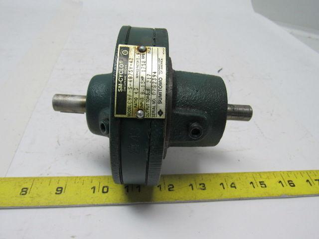 Sumitomo CNF-S-4075Y-43 SM-Cyclo Gear Reducer 43:1 Ratio .15HP 1750RPM
