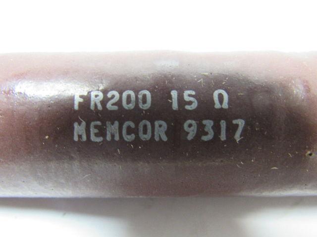 Memcor FR200 9317 Chassis Mount 15 Ohm Resistor Lot Of 2