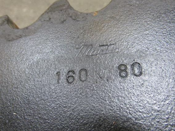 MARTIN SPROCKET 160M80 QD Bushing Bore 1 Strand Roller Chain Sprocket 80 Tooth