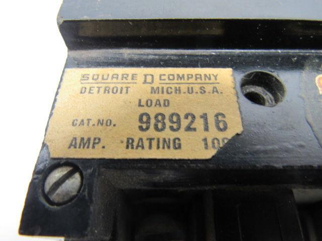 Square D 989219 Circuit Breaker 240V 100A 2 Pole Molded Case