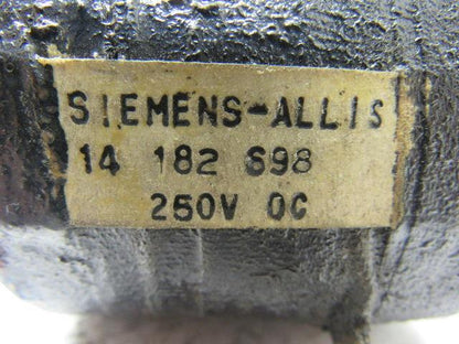 Siemens-Allis 14 182 698 250 VDC Coil Replacement